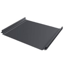 Кликфальц 0,5 PurLite Мatt с пленкой на замках RAL 7024 мокрый асфальт