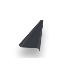 Забор-жалюзи S 58х120 мм, ПЭ, Ral 7024 - 0,35мм