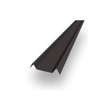 Декоративная планка М - 60х20, ПЭ, Ral 8019 - 0,35мм