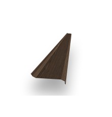 Забор-жалюзи S 58х120 мм, Мореный Дуб - 0,45мм