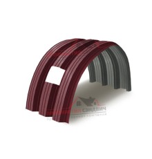 Укрытие конвейеров из арочного профлиста Н112ПГ-807, 0,5, в полимерном покрытии