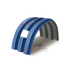 Укрытие конвейеров из арочного профлиста Н114ПГ-807, 0,7, в полимерном покрытии