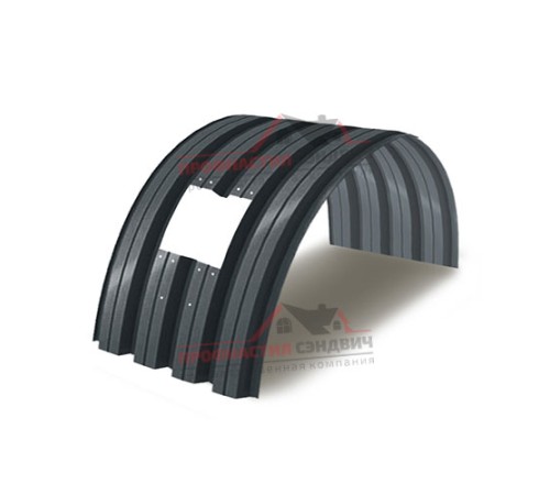 Укрытие конвейеров из арочного профлиста Н57ПГ-960, 0,9, в полимерном покрытии по выгодной цене в широком ассортименте