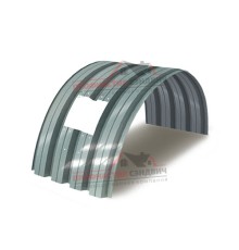 Укрытие конвейеров из арочного профлиста Н75ПГ-800, 0,9, нержавеющий