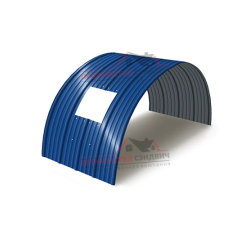 Укрытие конвейеров из арочного профлиста НС18ПГ-1170, 0,7, в полимерном покрытии по выгодной цене в широком ассортименте