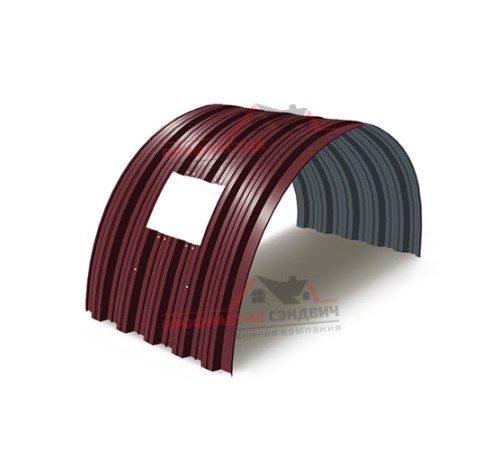 Укрытие конвейеров из арочного профлиста НС35ПГ-1060, 0,5, в полимерном покрытии по выгодной цене в широком ассортименте