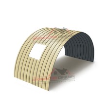 Укрытие конвейеров из арочного профлиста С10ПГ-1160, 0,5, в полимерном покрытии