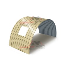 Укрытие конвейеров из арочного профлиста С18ПГ-1023, 0,5, в полимерном покрытии