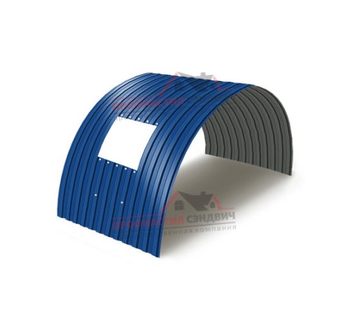 Укрытие конвейеров из арочного профлиста СС10ПГ-1160, 0,7, в полимерном покрытии по выгодной цене в широком ассортименте