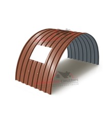 Укрытие конвейеров из арочного профлиста МП20ПГ-1150, 1,0, в полимерном покрытии