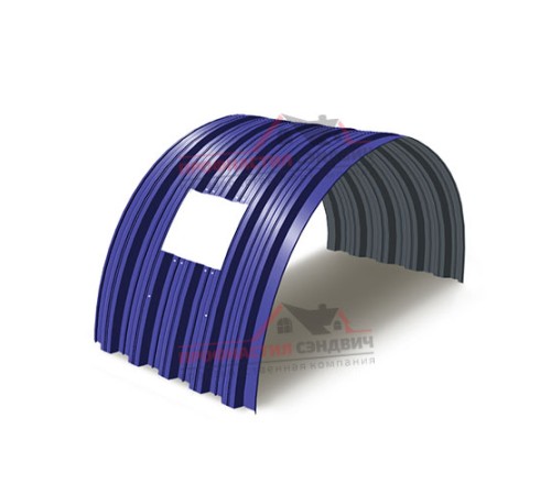 Укрытие конвейеров из арочного профлиста НС35ПГ-1060, 0,6, в полимерном покрытии по выгодной цене в широком ассортименте