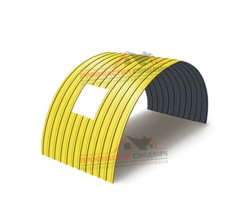 Укрытие конвейеров из арочного профлиста С10ПГ-1160, 0,6, в полимерном покрытии по выгодной цене в широком ассортименте