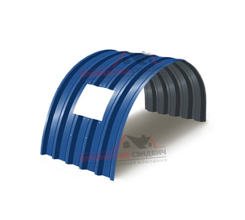 Укрытие конвейеров из арочного профлиста С44ПГ-1047, 0,8, в полимерном покрытии по выгодной цене в широком ассортименте