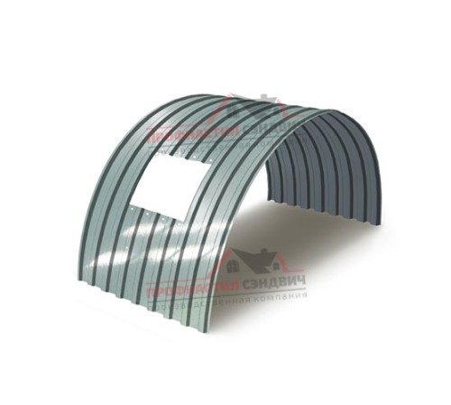 Укрытие конвейеров из арочного профлиста МП20ПГ-1150, 0,7, нержавеющий по выгодной цене в широком ассортименте