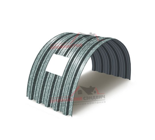 Укрытие конвейеров из арочного профлиста НС35ПГ-1060, 0,9, оцинкованный по выгодной цене в широком ассортименте