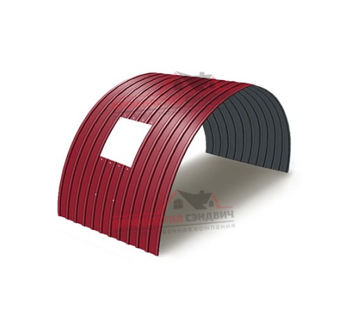 Укрытие конвейеров из арочного профлиста С10ПГ-1160, 0,7, в полимерном покрытии по выгодной цене в широком ассортименте
