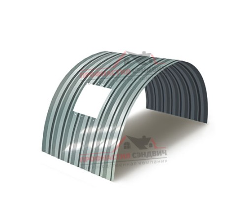 Укрытие конвейеров из арочного профлиста С15ПГ-1190, 0,9, нержавеющий по выгодной цене в широком ассортименте