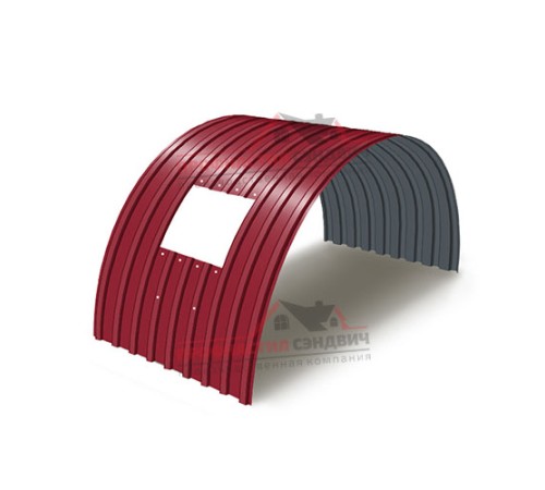 Укрытие конвейеров из арочного профлиста С17ПГ-1163, 0,5, в полимерном покрытии по выгодной цене в широком ассортименте