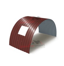 Укрытие конвейеров из арочного профлиста С18ПГ-1023, 0,7, в полимерном покрытии