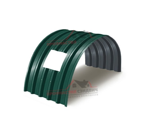 Укрытие конвейеров из арочного профлиста С44ПГ-1047, 0,9, в полимерном покрытии по выгодной цене в широком ассортименте