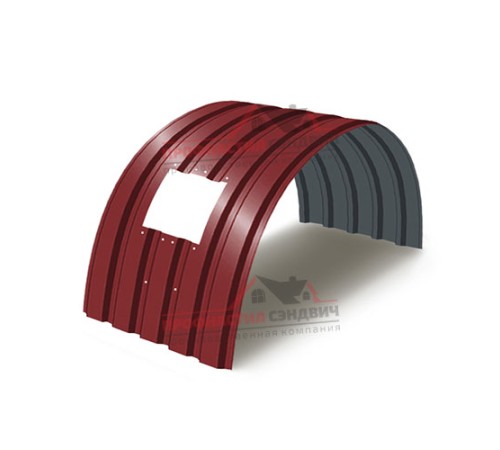 Укрытие конвейеров из арочного профлиста МП35ПГ-1076, 0,6, в полимерном покрытии по выгодной цене в широком ассортименте