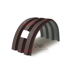 Укрытие конвейеров из арочного профлиста Н114ПГ-807, 1,0, в полимерном покрытии