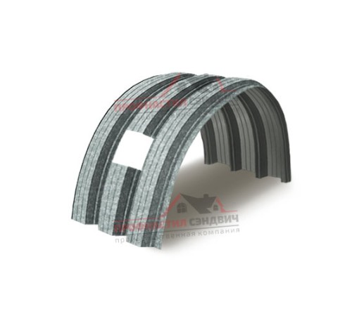 Укрытие конвейеров из арочного профлиста Н112ПГ-807, 1,0, оцинкованный по выгодной цене в широком ассортименте