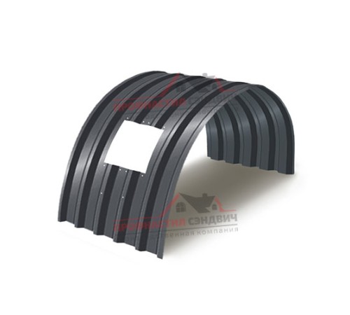 Укрытие конвейеров из арочного профлиста С44ПГ-1047, 1,0, в полимерном покрытии по выгодной цене в широком ассортименте