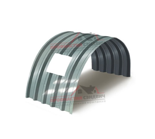 Укрытие конвейеров из арочного профлиста С44ПГ-1047, 0,6, нержавеющий по выгодной цене в широком ассортименте