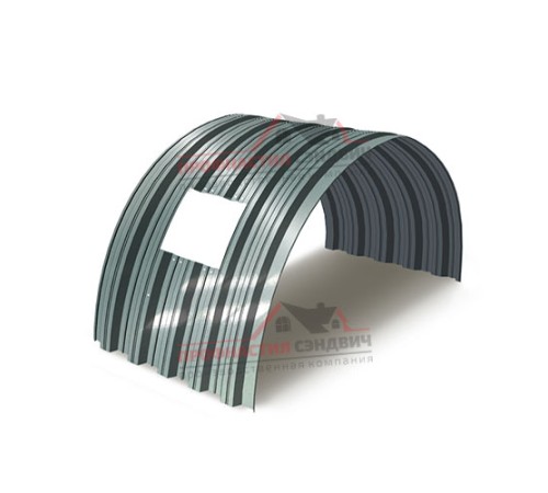 Укрытие конвейеров из арочного профлиста НС35ПГ-1060, 0,5, нержавеющий по выгодной цене в широком ассортименте