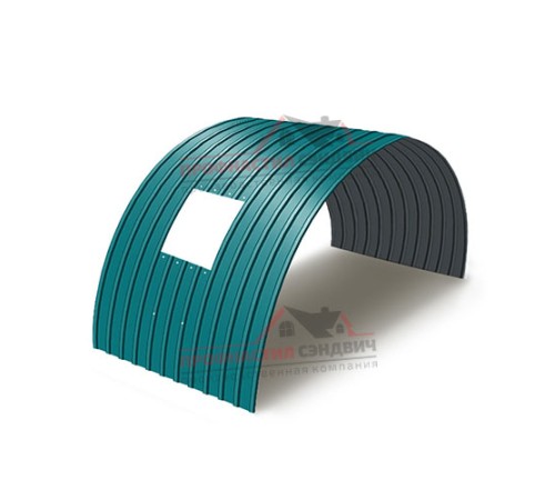Укрытие конвейеров из арочного профлиста С10ПГ-1160, 0,9, в полимерном покрытии по выгодной цене в широком ассортименте