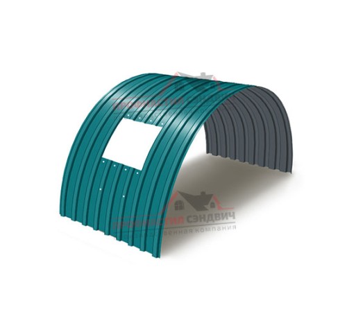 Укрытие конвейеров из арочного профлиста С17ПГ-1163, 0,7, в полимерном покрытии по выгодной цене в широком ассортименте