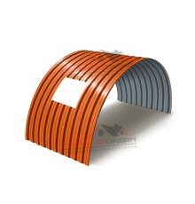 Укрытие конвейеров из арочного профлиста С21ПГ-1051, 0,5, в полимерном покрытии