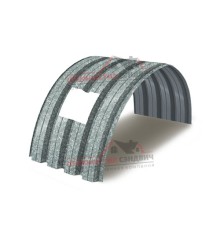 Укрытие конвейеров из арочного профлиста Н75ПГ-800, 1,0, оцинкованный