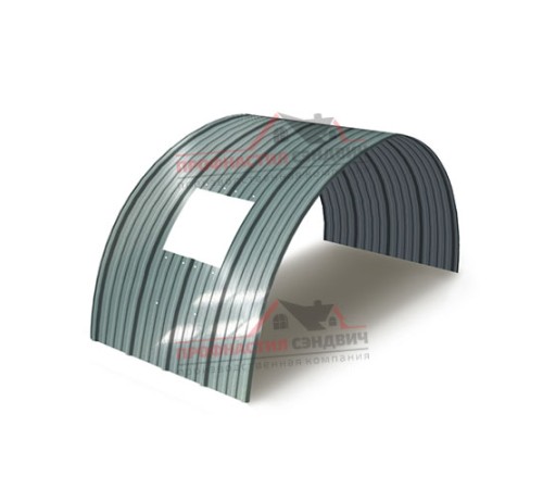 Укрытие конвейеров из арочного профлиста НС18ПГ-1170, 0,8, нержавеющий по выгодной цене в широком ассортименте