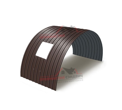 Укрытие конвейеров из арочного профлиста С10ПГ-1160, 1,0, в полимерном покрытии по выгодной цене в широком ассортименте