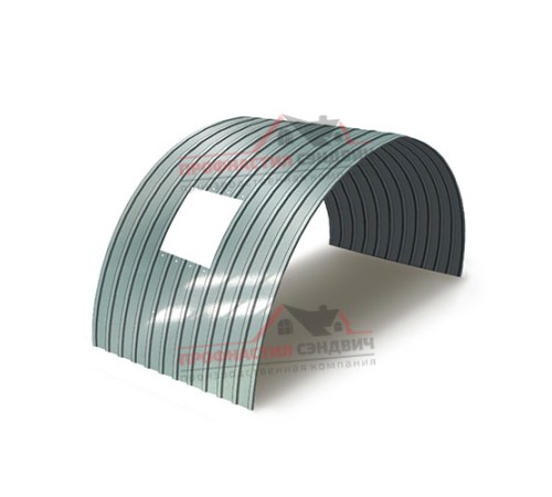 Укрытие конвейеров из арочного профлиста С10ПГ-1160, 0,6, нержавеющий по выгодной цене в широком ассортименте