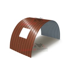 Укрытие конвейеров из арочного профлиста С18ПГ-1023, 1,0, в полимерном покрытии