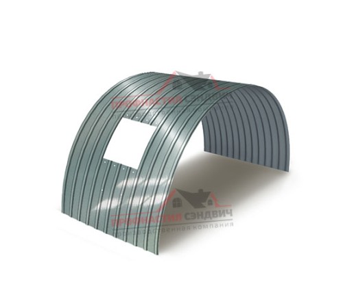 Укрытие конвейеров из арочного профлиста С18ПГ-1023, 0,6, нержавеющий по выгодной цене в широком ассортименте