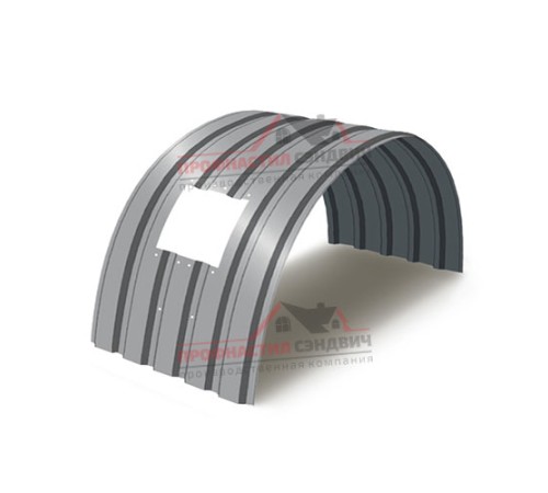 Укрытие конвейеров из арочного профлиста МП35ПГ-1076, 0,9, в полимерном покрытии по выгодной цене в широком ассортименте