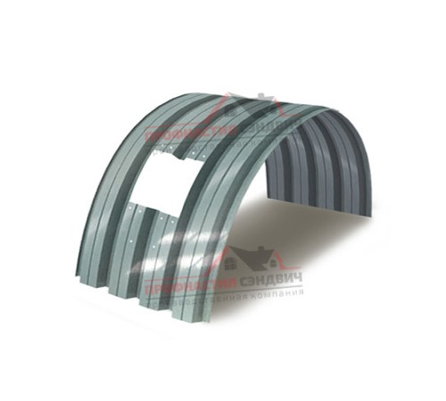 Укрытие конвейеров из арочного профлиста Н75ПГ-800, 0,5, нержавеющий по выгодной цене в широком ассортименте