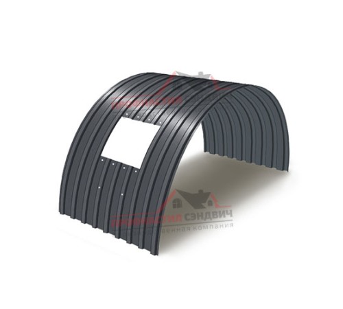 Укрытие конвейеров из арочного профлиста С17ПГ-1163, 0,9, в полимерном покрытии по выгодной цене в широком ассортименте