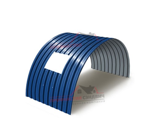 Укрытие конвейеров из арочного профлиста С21ПГ-1051, 0,7, в полимерном покрытии по выгодной цене в широком ассортименте