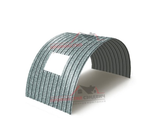 Укрытие конвейеров из арочного профлиста С8ПГ-1200, 0,5, оцинкованный по выгодной цене в широком ассортименте