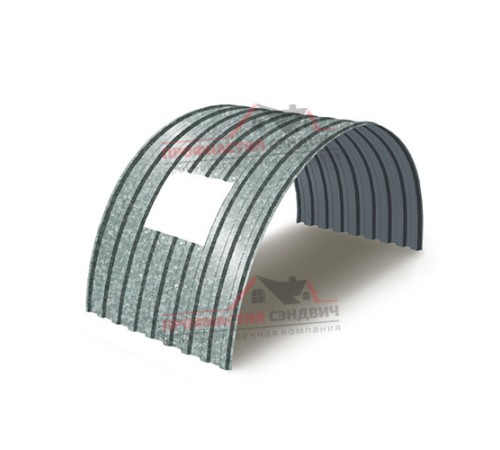 Укрытие конвейеров из арочного профлиста МП20ПГ-1150, 0,8, оцинкованный по выгодной цене в широком ассортименте