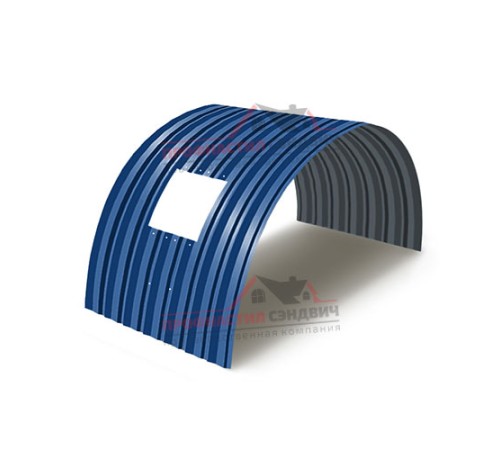 Укрытие конвейеров из арочного профлиста С15ПГ-1190, 0,8, в полимерном покрытии по выгодной цене в широком ассортименте