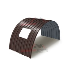 Укрытие конвейеров из арочного профлиста С17ПГ-1163, 1,0, в полимерном покрытии