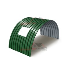 Укрытие конвейеров из арочного профлиста С21ПГ-1051, 0,8, в полимерном покрытии