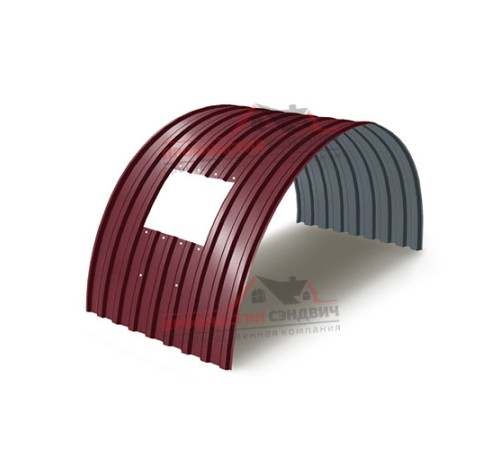 Укрытие конвейеров из арочного профлиста МП20ПГ-1150, 0,7, в полимерном покрытии по выгодной цене в широком ассортименте