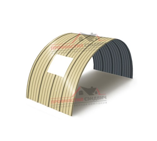 Укрытие конвейеров из арочного профлиста НС18ПГ-1170, 0,5, в полимерном покрытии по выгодной цене в широком ассортименте